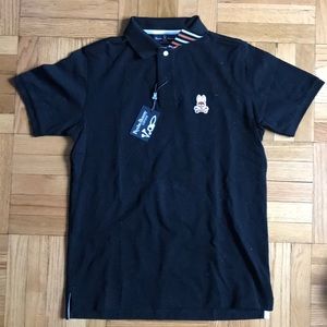 Psycho Bunny Brand New Black Polo